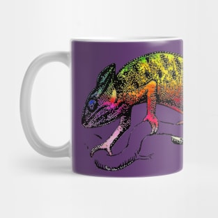 Rainbow chameleon Mug